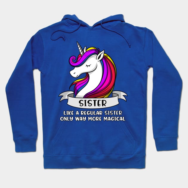 Unicorn Sister Hoodie by underheaven